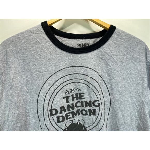 Bendy The Dancing Demon Horror Comics Gray T-Shirt Men's 2XL 52" - Picture 3 of 7